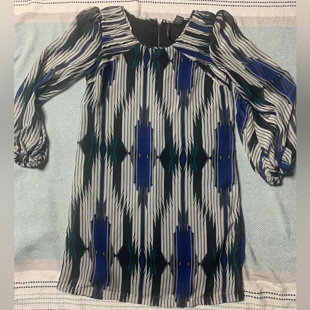 Fire Aztec print dress